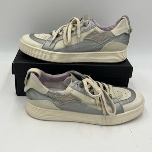 AS98 Platform Sneakers Low Top Grey White Size 9.5 Rare Find!!!